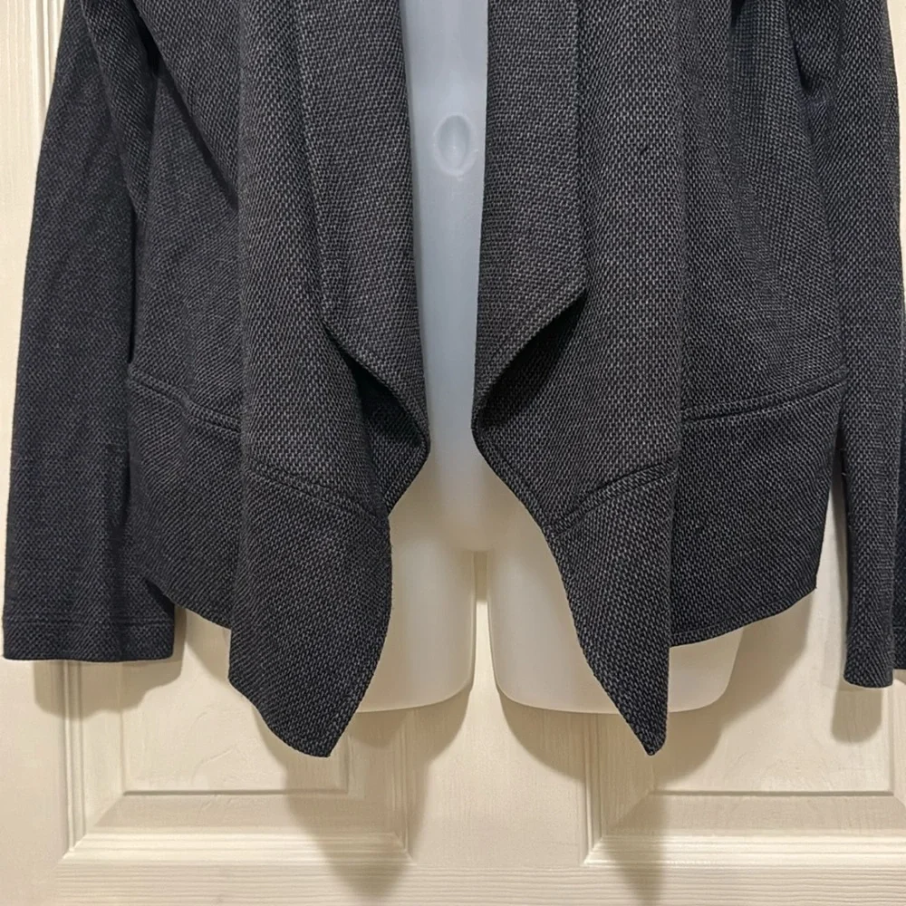 Eileen Fisher Soft Knit Open Front Blazer Jacket Size L